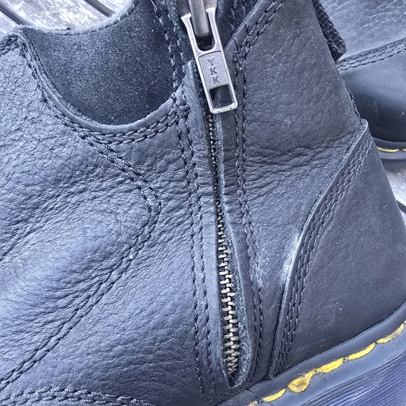 Dr. Martens Black Anti Static Steel Toe Black Leather Chelsea Work Boot 6M - Picture 3 of 14